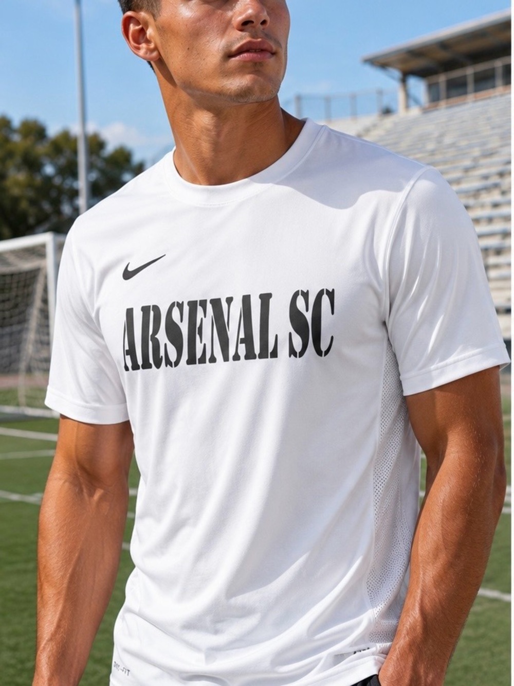 T-Shirt: Nike Arsenal SC Men's White Performance Soccer Shirt